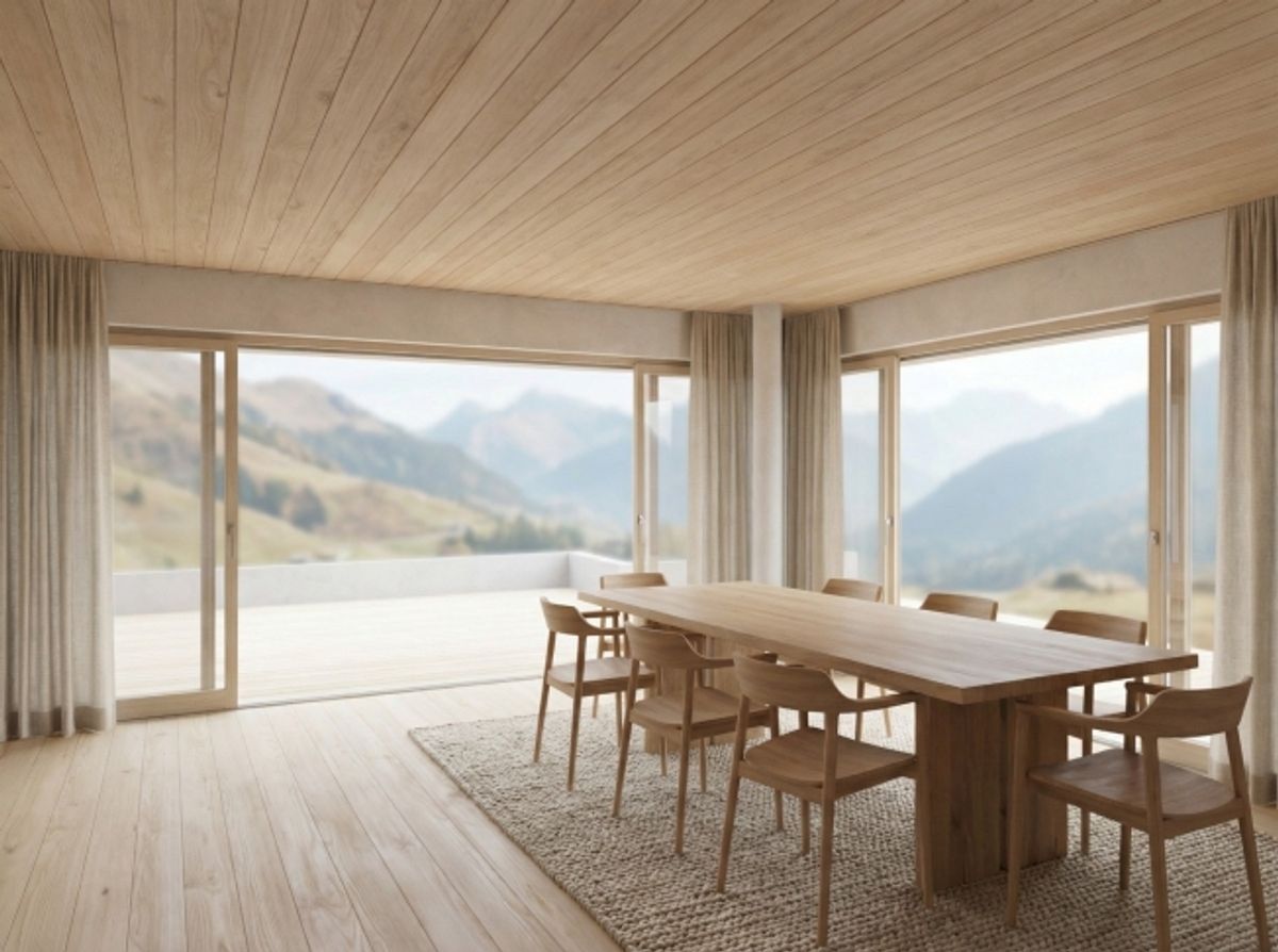Chalet de charme, terrasse Sud 44 m² et vue alpine dégagée _ LOT 1  Un 3.5 Pièces Rare - 0
