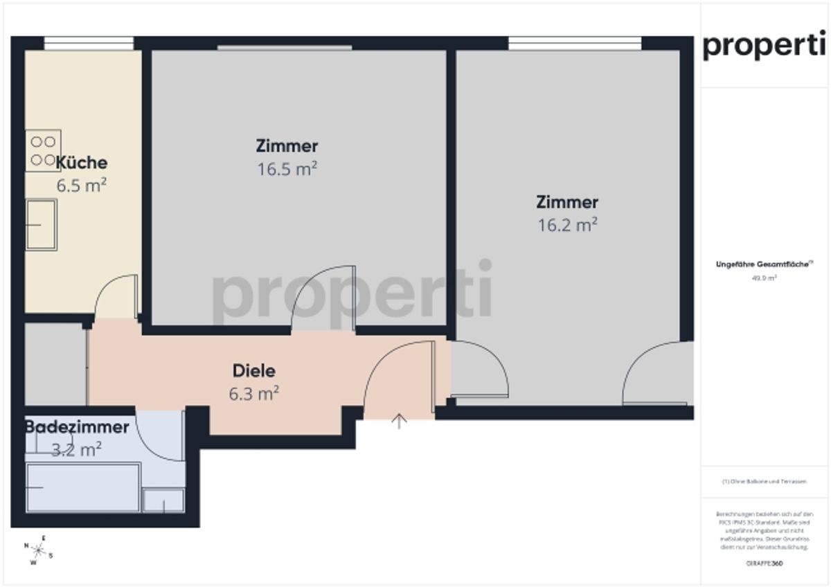 2-Zimmer Wohnung mit Balkon - 8