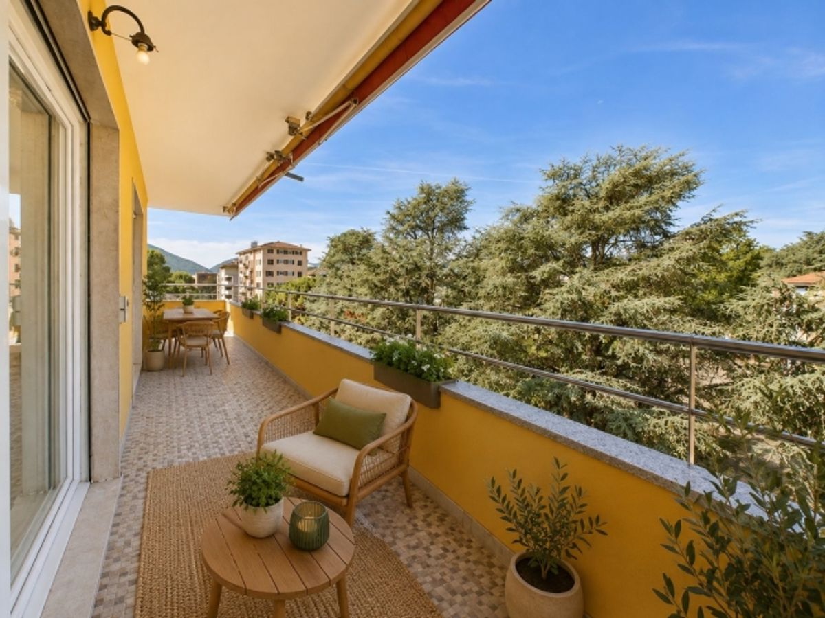 Viganello generoso 3.5 locali con grande balcone, 2 posti auto e posizione centrale (residenza primaria o secondaria) - 5