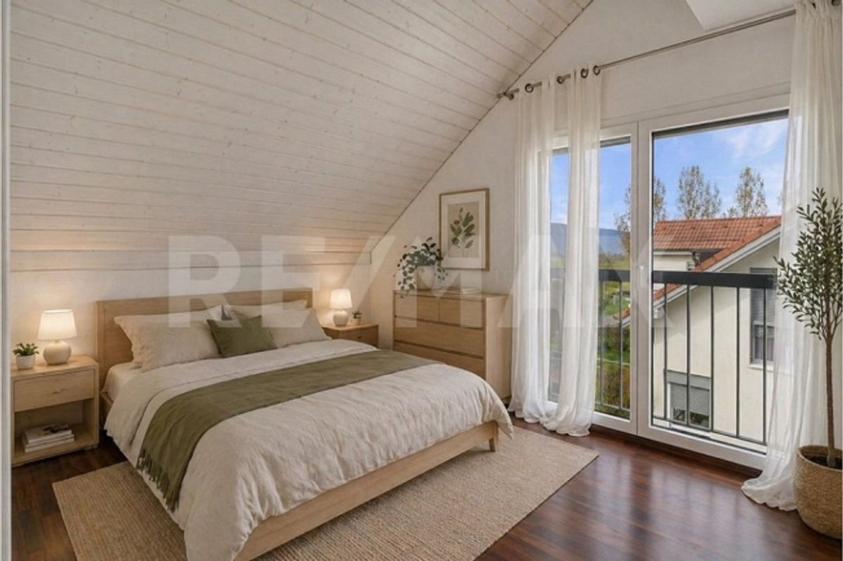 Duplex im Obergeschoss | Kathedralendecke, 180°-Blick auf die Alpen und die Landschaft Rolle/Nyon-Region - 4