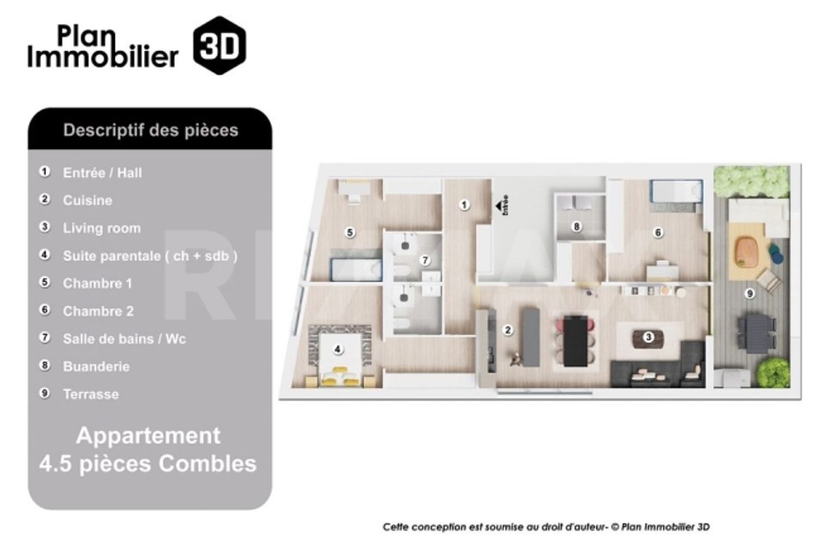 OFF-PLAN-ENTWICKLUNG ZUM VERKAUF, GRUNDSTÜCK B5, 4,5-ZIMMER-WOHNUNG MIT LOGGIA - 4