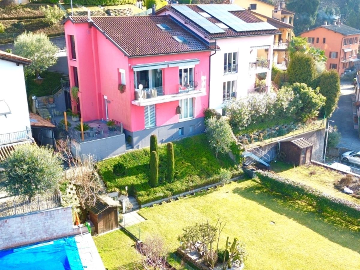 Elegante casa indipendente 6.5 locali con giardino e vista aperta a Davesco-Soragno - 10