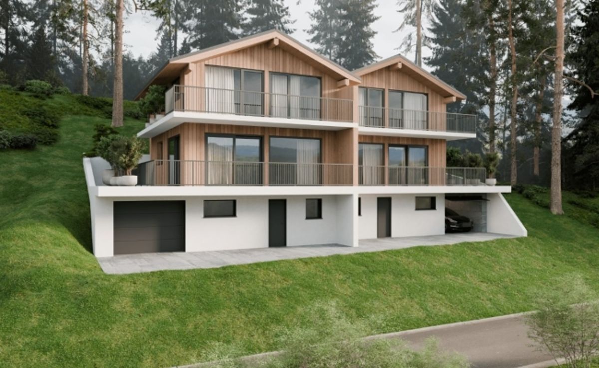 Chalet mitoyen contemporain sur plan  5,5 pièces à Euseigne (Hérémence) - 6