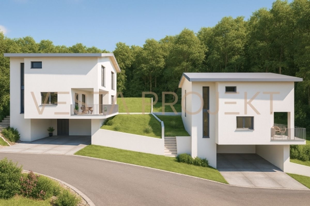 Progetto di costruzione approvato per due moderne ville unifamiliare con standard Minergie e vista panoramica - 3