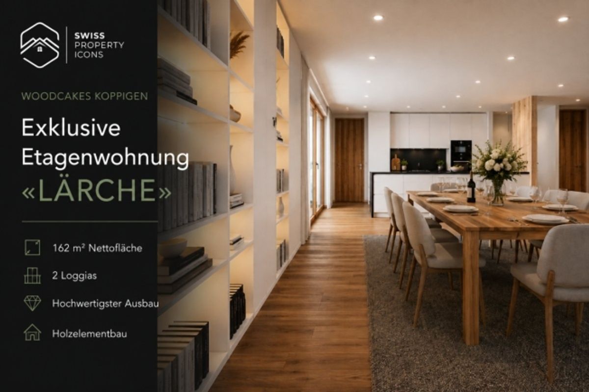 NEUBAU OG Wohnung "LÄRCHE" - Unglaubliche 5.5 Zimmer Neubauwohnung in Koppigen - 0