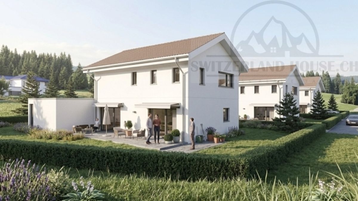 Spacieuse villa individuelle de 5.5 pcs avec grand jardin à Lovens proche nature - 0