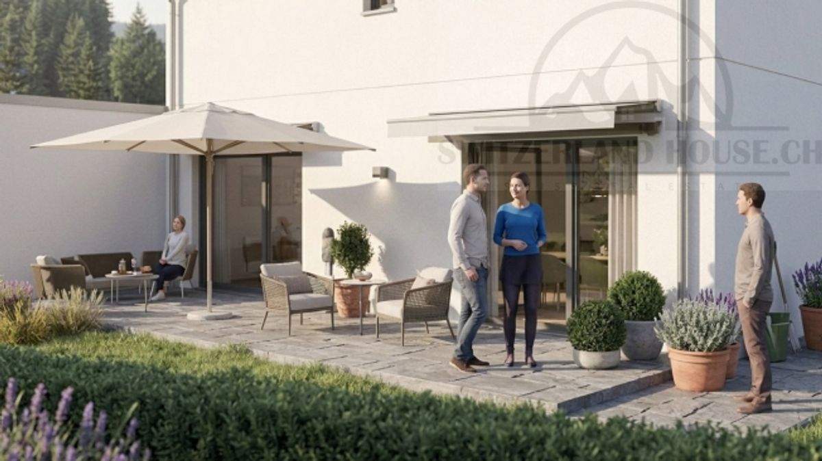 Spacieuse villa individuelle de 5.5 pcs avec grand jardin à Lovens proche nature - 1
