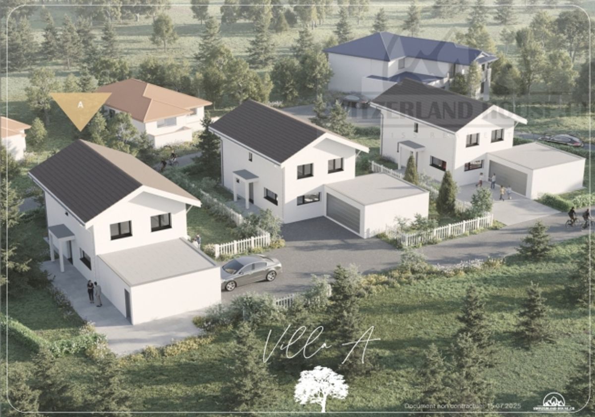 Spacieuse villa individuelle de 5.5 pcs avec grand jardin à Lovens proche nature - 6