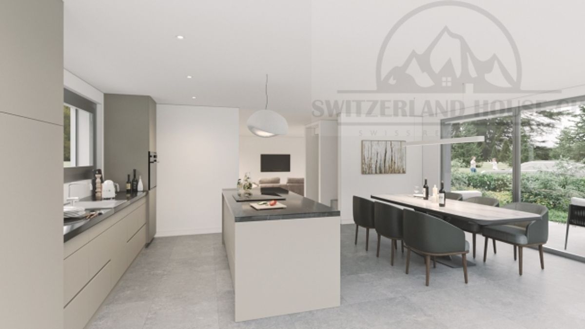 Spacieuse villa individuelle de 5.5 pcs avec grand jardin à Lovens proche nature - 8