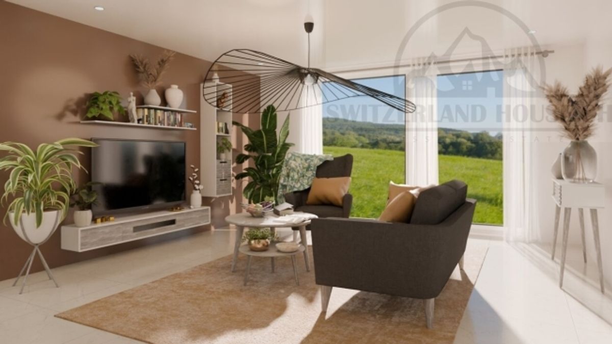 Spacieuse villa individuelle de 5.5 pcs avec grand jardin à Lovens proche nature - 9