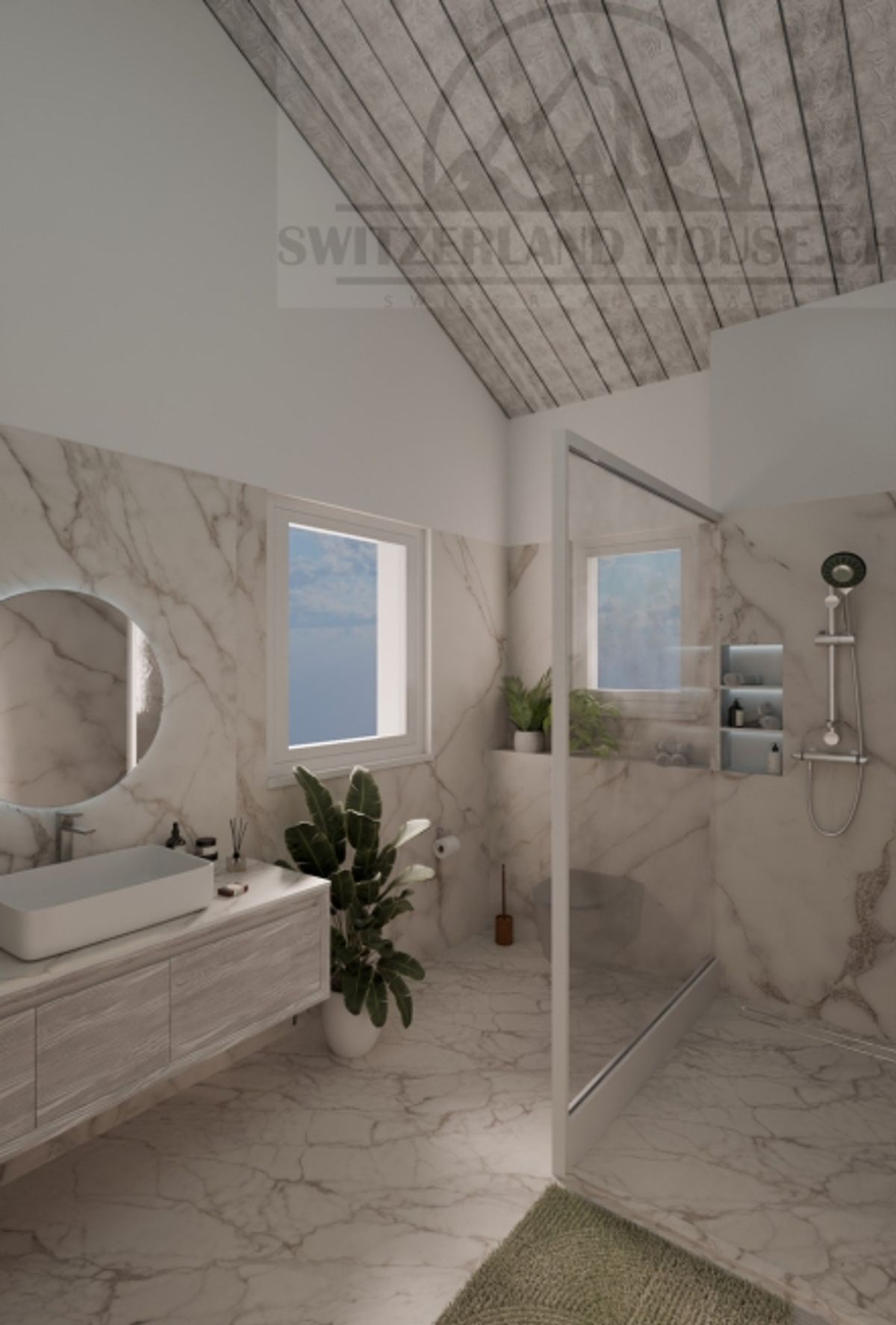 Spacieuse villa individuelle de 5.5 pcs avec grand jardin à Lovens proche nature - 12