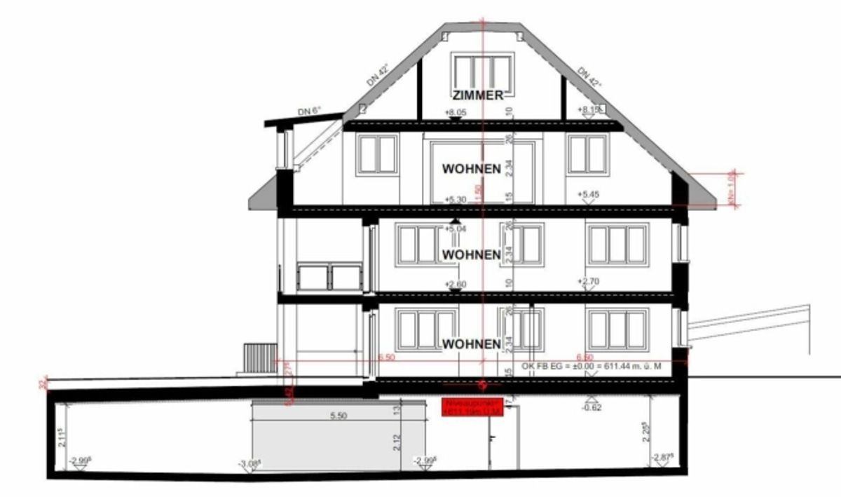 Zu vermieten 4½ Zi.-Maisonettewhg., an der Maugwilerstrasse 40 in 9552 Maugwil bei Bronschhofen /150 m2 Wohnfläche, naturverbundene Lage /Steuerfuss 9500 Wil ! - 6