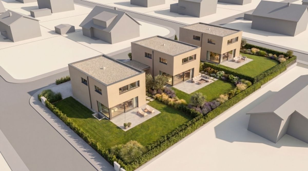 Volumes généreux, construction neuve sur 3 niveaux et jardin privatif - 1