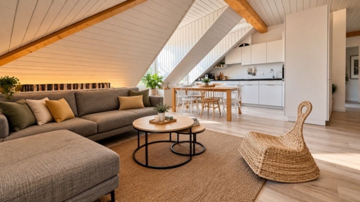 Wunderschöne und geräumige 4,5-Zimmer-Dachwohnung im Zentrum von Orbe - 0