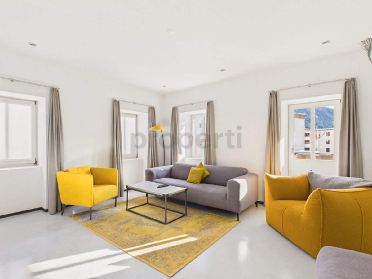 Exklusive 4.5-Zimmer-Eigentumswohnung mit Alpenpanorama in historischer Villa  Davos Platz - 1