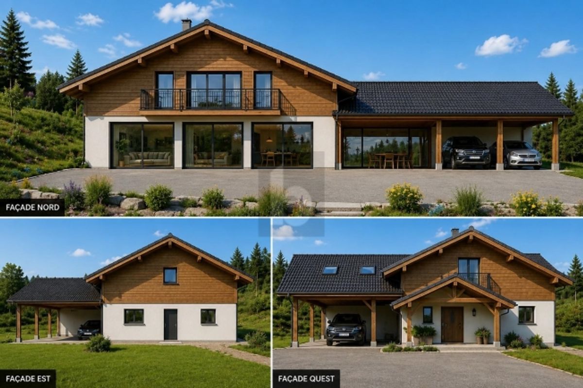 CHALET DARCHITECTE NEUF - EMPLACEMENT PRIVILÉGIÉ - 1