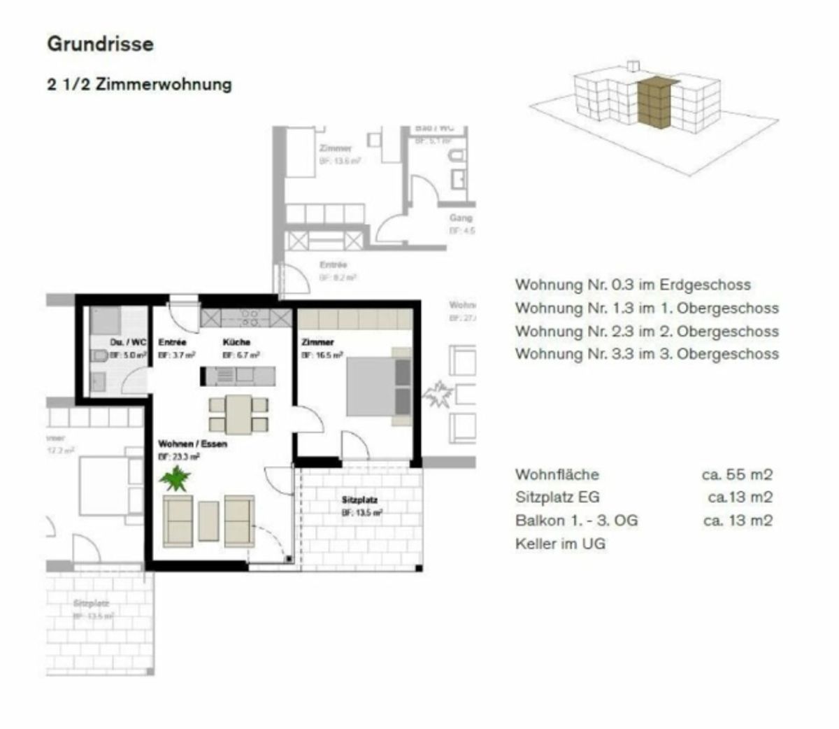 Schöne zentrale 2.5-Zimmer-Wohnung - 6