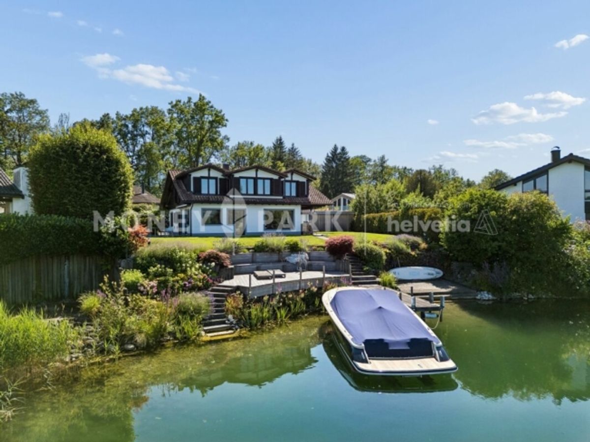 Wohnen direkt am Wasser Einfamilienhaus mit privatem Bootssteg und Badeplatz - 0