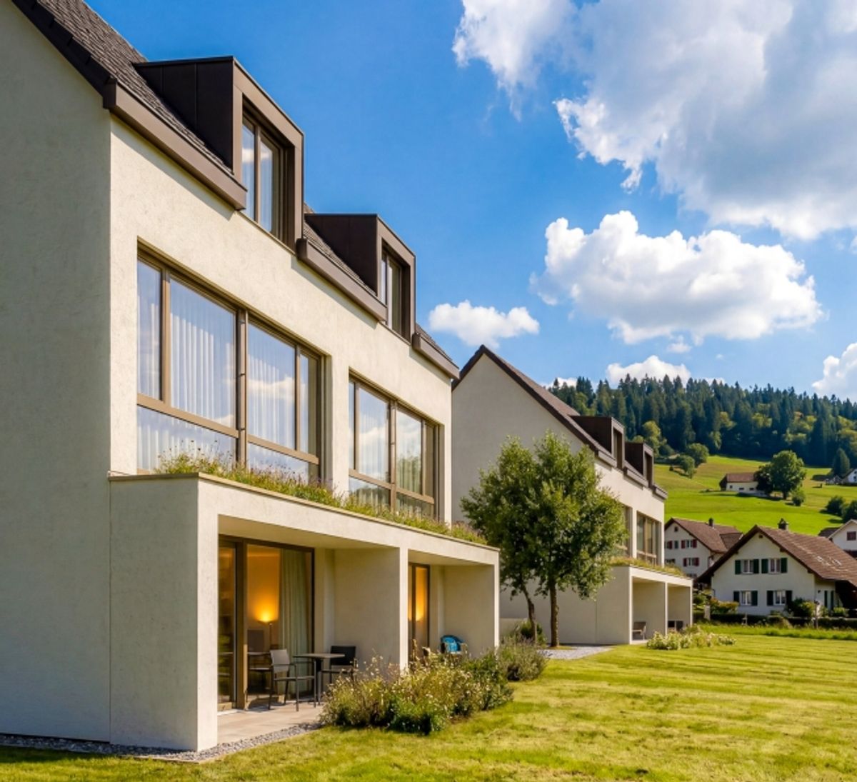 Exklusive 6.5-Zimmer Neubau-Doppeleinfamilienhaus A.1 | Oberkulm AG - 6