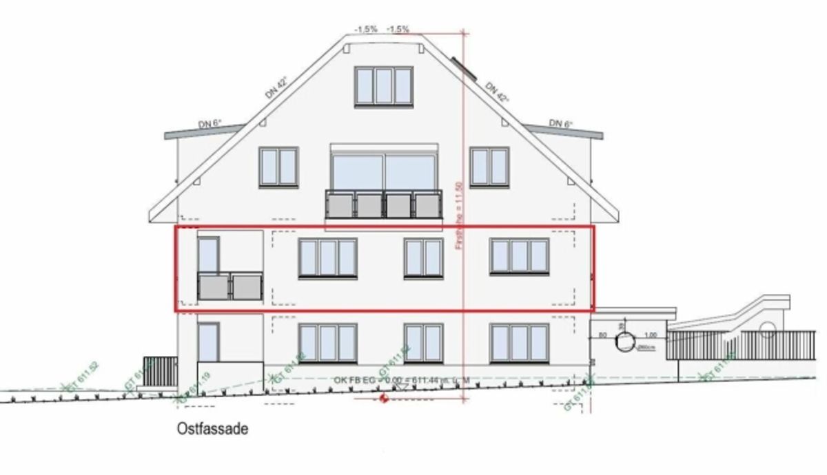 Zu vermieten 4½ Zi.-Whg., an der Maugwilerstrasse 40 in 9552 Maugwil bei Bronschhofen, naturverbundene Lage /Steuerfuss 9500 Wil ! - 7