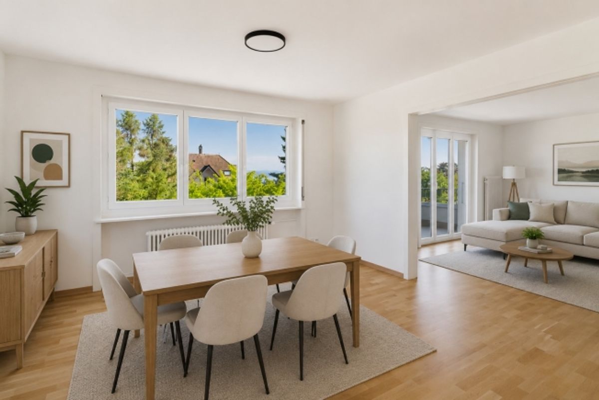 Corcelles, eine wunderschöne 3,5-Zimmer-Wohnung mit Balkon, Garage, Parkplatz - 7
