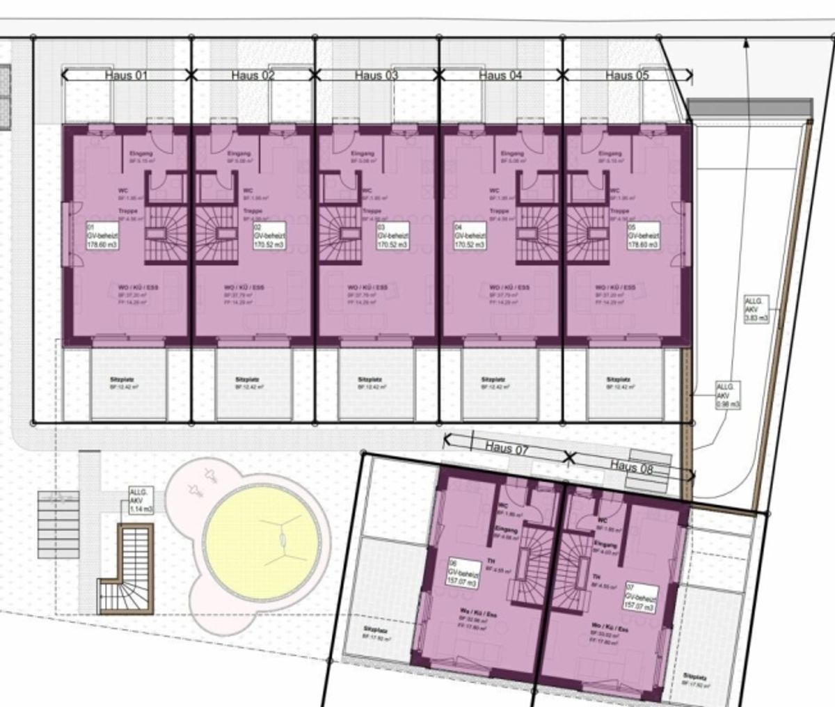 Bezugsbereiter Neubau Einzigartiges Reihenhaus in Oberneunforn - 8