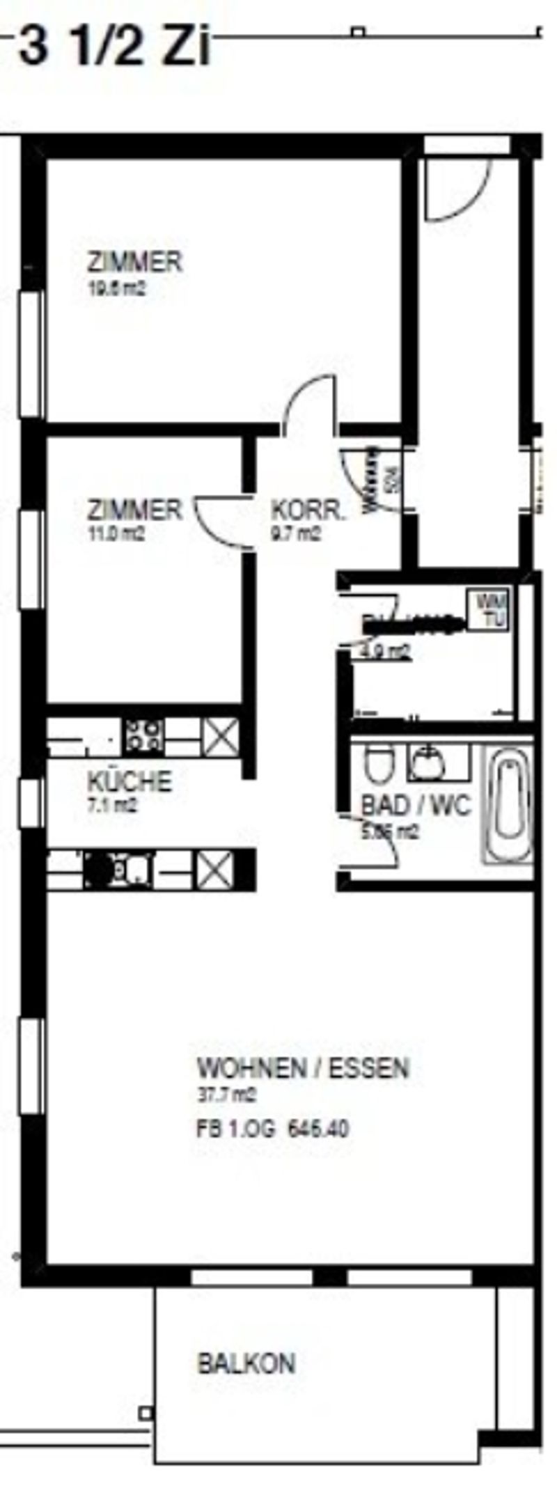 Moderne 3.5-Zimmer-Wohnung an ruhiger und zentraler Lage in Morschach - 9