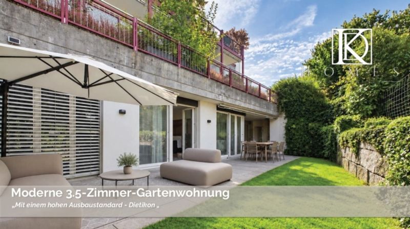 Moderne 3.5-Zimmer Gartenwohnung an top Lage - 1