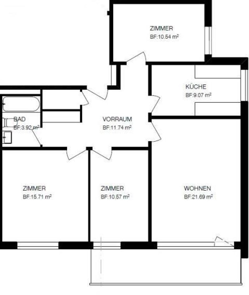 zentral gelegene Wohnung mit grosszügigem Balkon - 13