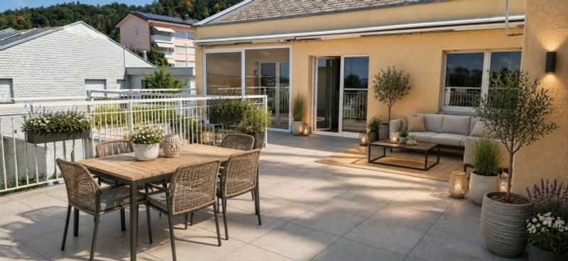 Traumhafte Attika-Wohnung (Maisonette) mit grosser Terrasse+Balkon und Abendsonne - 9