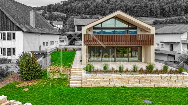 Zeitgenössische Luxusvilla mit freier Aussicht in Montavon - 2