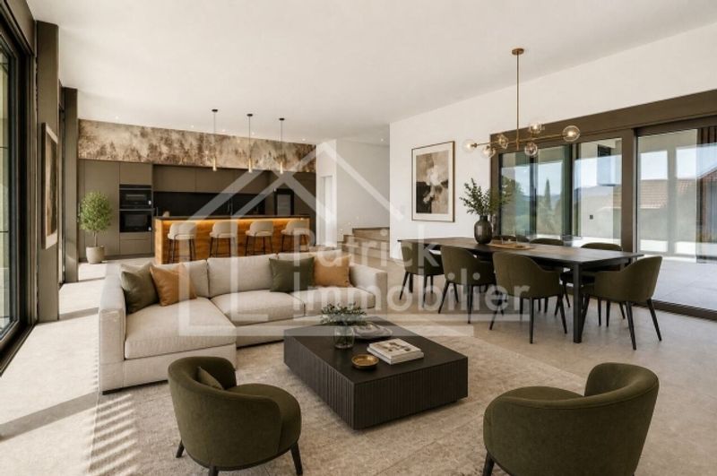 Zeitgenössische Luxusvilla mit freier Aussicht in Montavon - 13