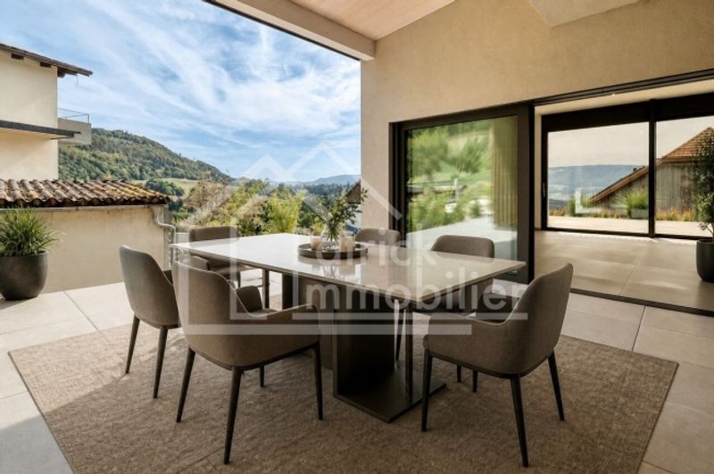 Zeitgenössische Luxusvilla mit freier Aussicht in Montavon - 15