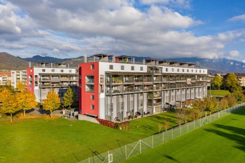 Dachterrasse mit Panoramaaussicht auf die Alpen - 2