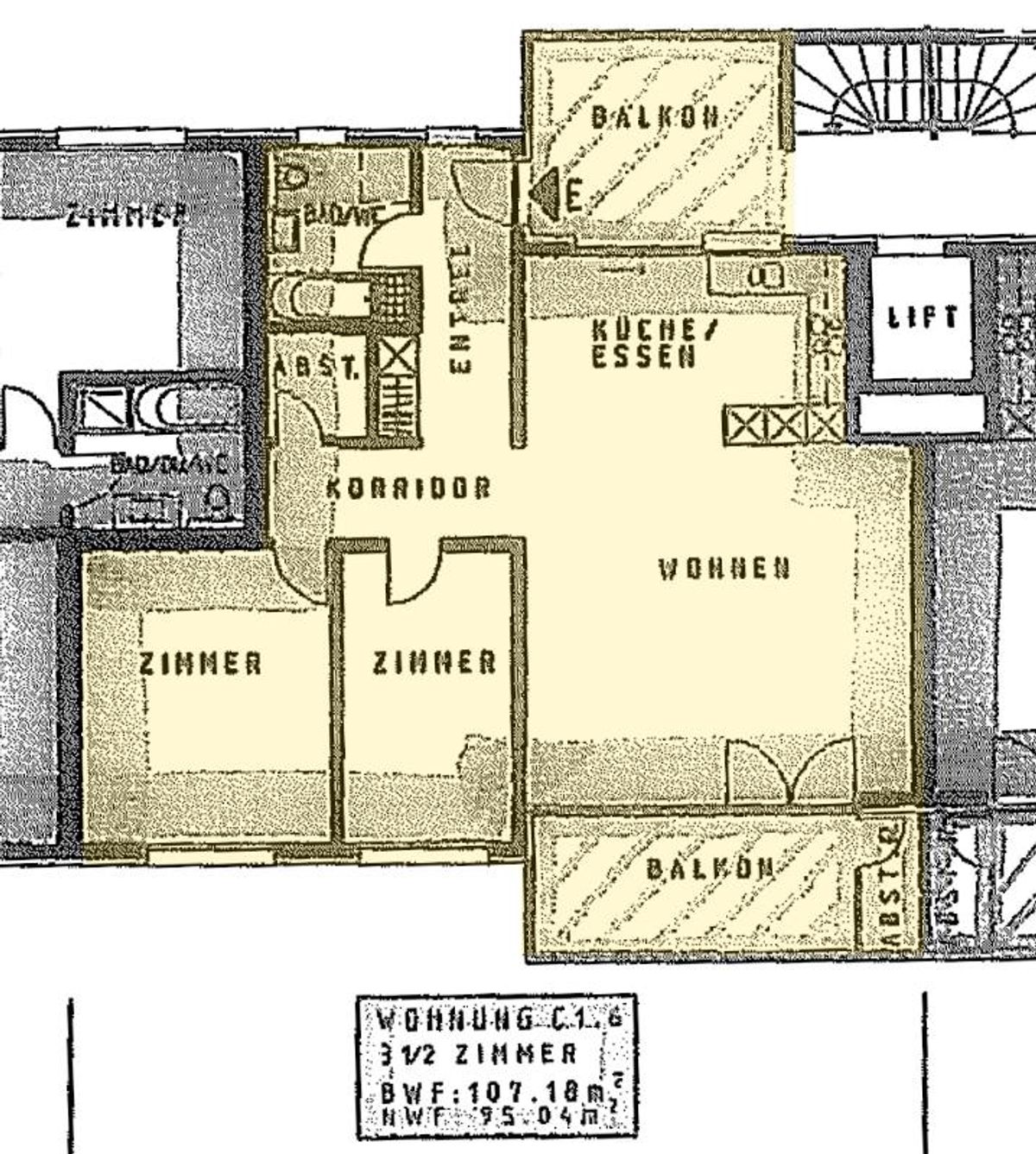 3.5 Zimmer Wohnung - 8