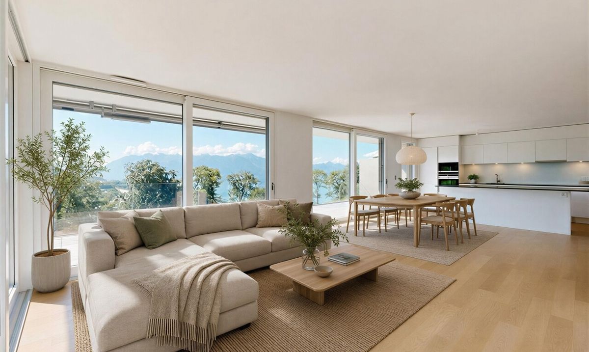 A stunning flat with panoramic views of the lake and the Alps - 2