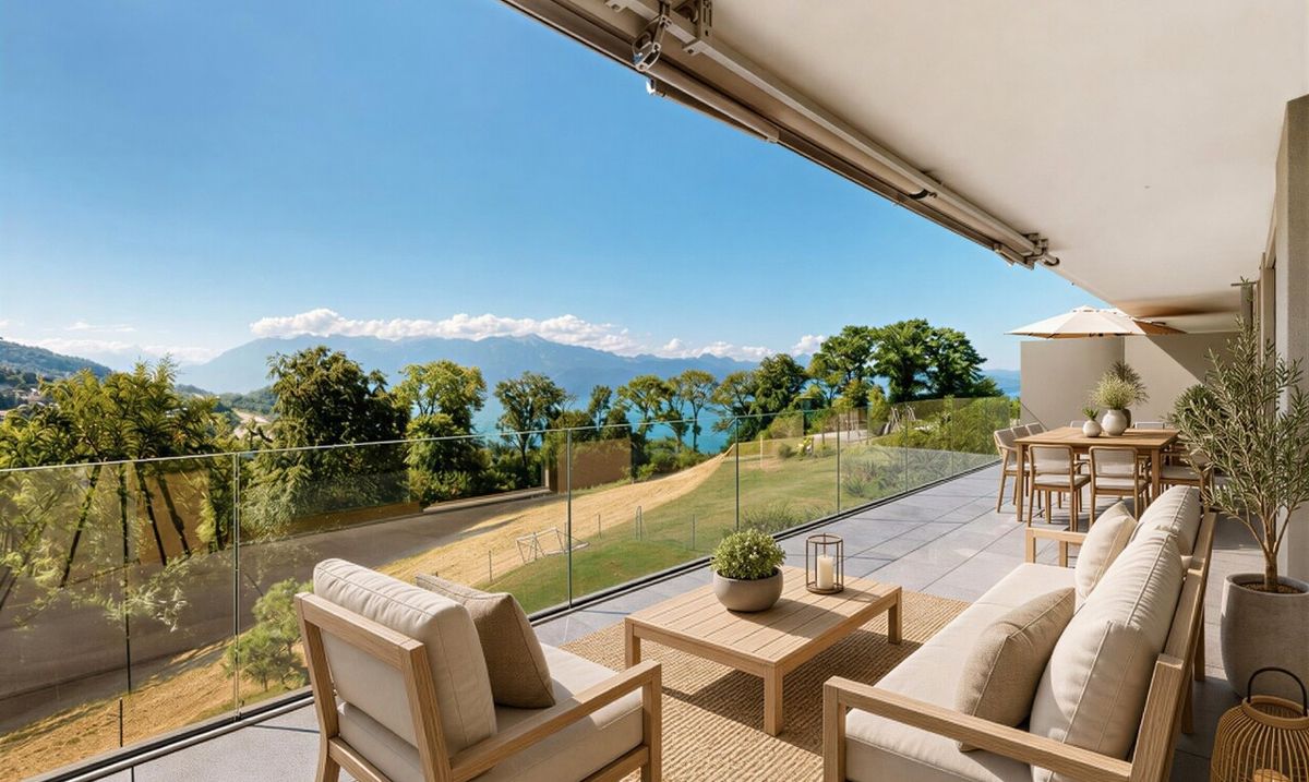 A stunning flat with panoramic views of the lake and the Alps - 8