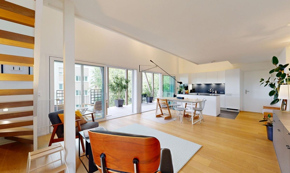BRIGHT CONTEMPORARY DUPLEX, STEPS FROM M1 AND EPFL - 3