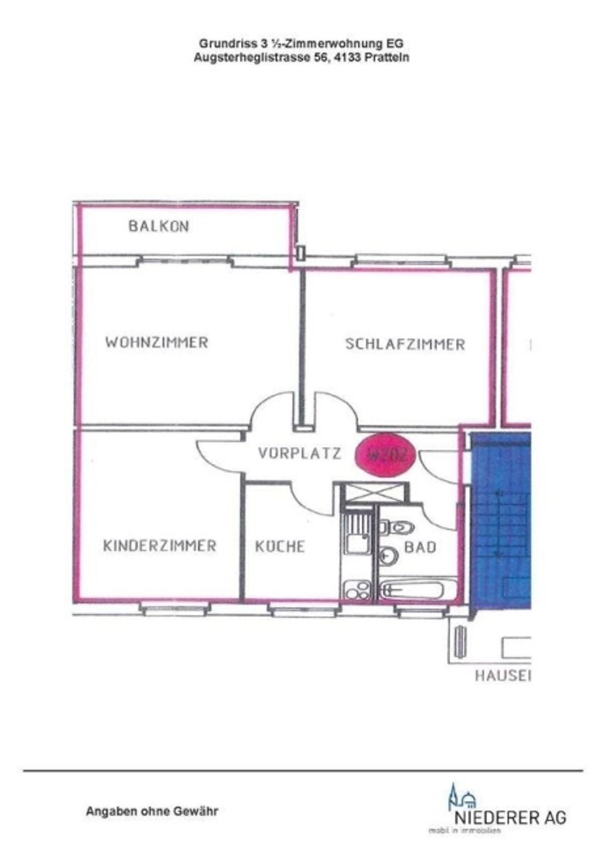 3.5-Zimmer, 65 m², CHF 1'380.00 - 8