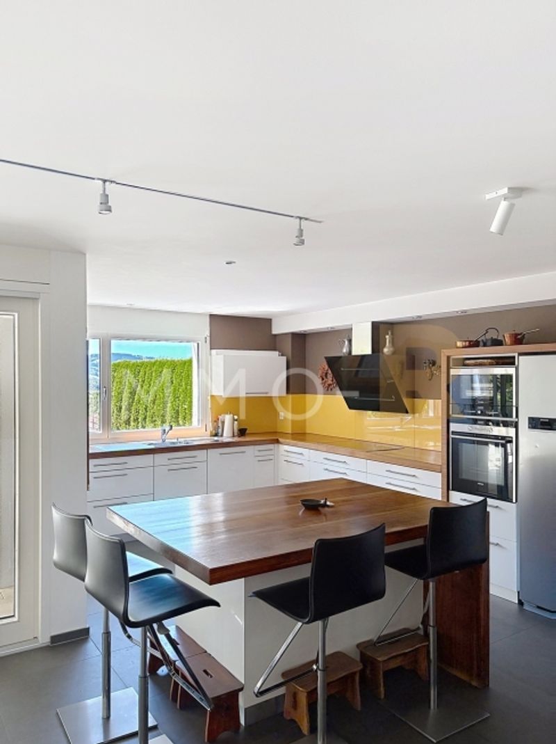 Geräumige Wohnung – Terrasse, Garten 
ungehinderte Sicht auf den Moléson - 2