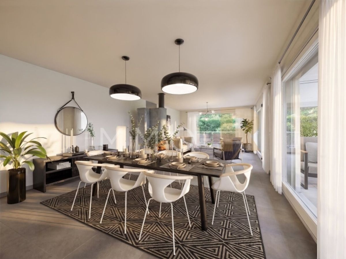 Geräumige Wohnung – Terrasse, Garten 
ungehinderte Sicht auf den Moléson - 4