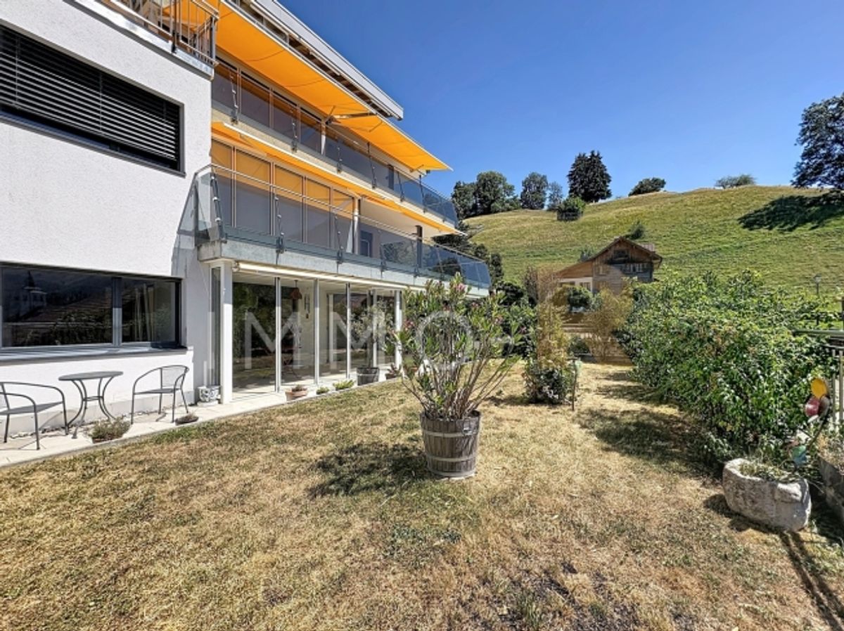 Geräumige Wohnung – Terrasse, Garten 
ungehinderte Sicht auf den Moléson - 12