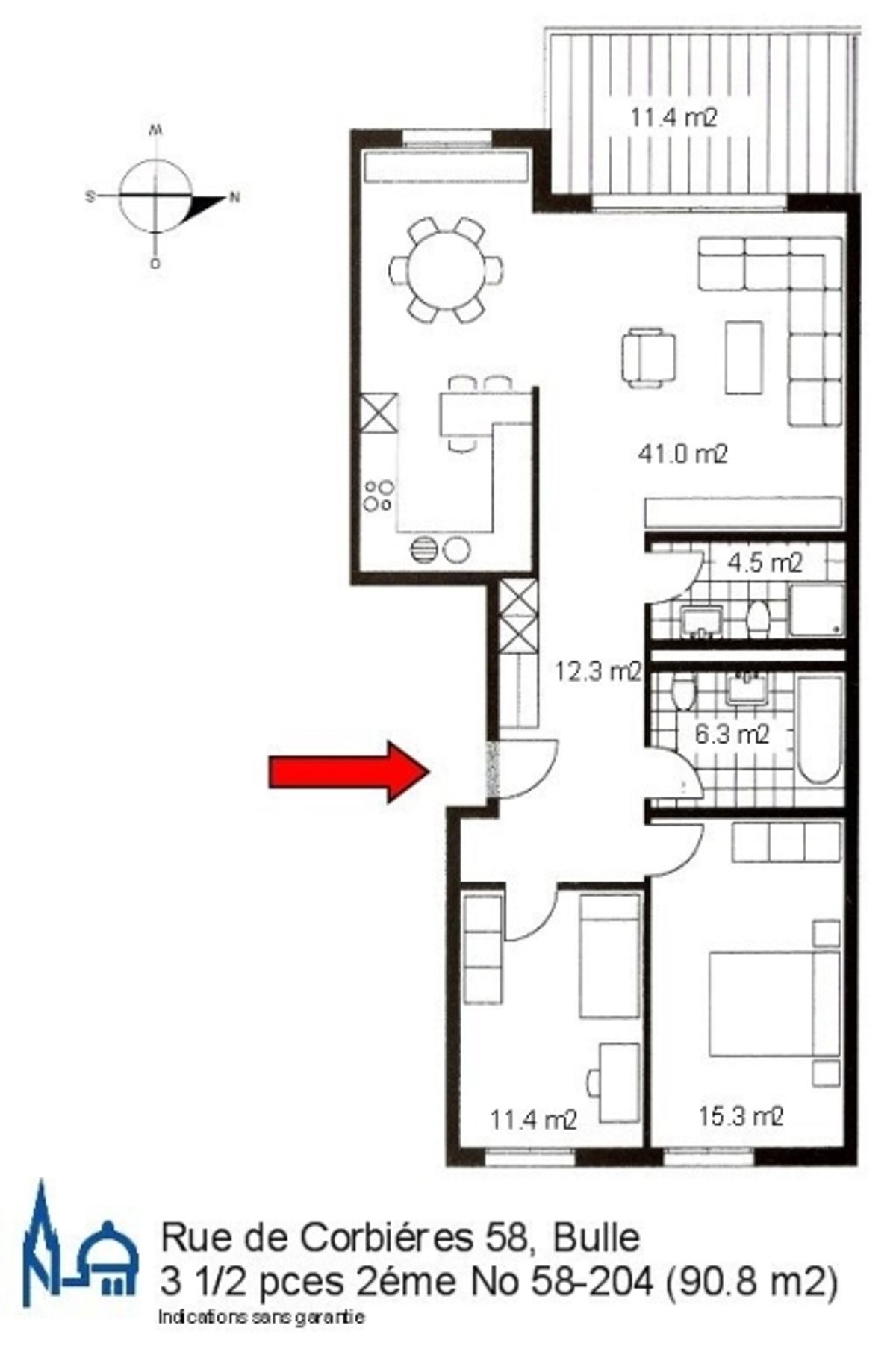 Charmant appartement de 3.5 pièces - 9