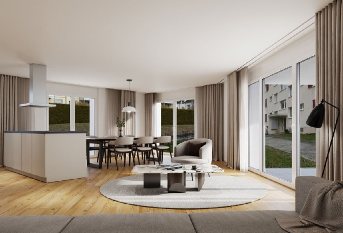 Letzte Chance Mieten wie ein Eigentümer Grosszügige 3.5-Zimmer-Neubauwohnung mit 23 m² Terrasse - 3