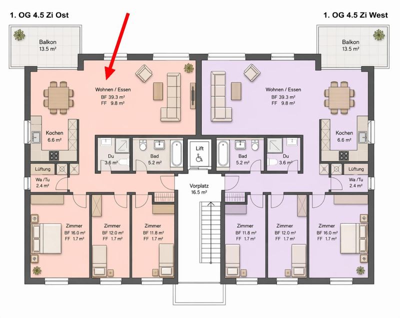 4.5 Zimmer Wohnung - 10