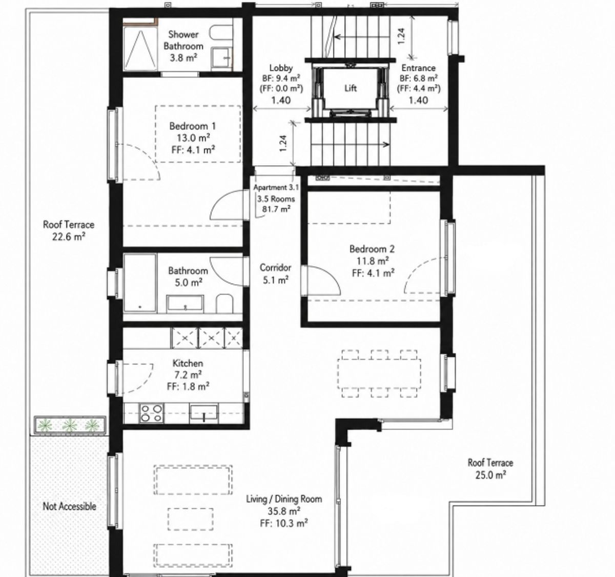 3½ ZIMMER-ATTIKAWOHNUNG IN ZÜRICH - KREIS 10 HÖNGG, MÖBLIERT, TEMPORÄR - 9