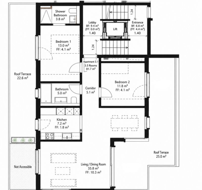 3½ ZIMMER-ATTIKAWOHNUNG IN ZÜRICH - KREIS 10 HÖNGG, MÖBLIERT, TEMPORÄR - 10