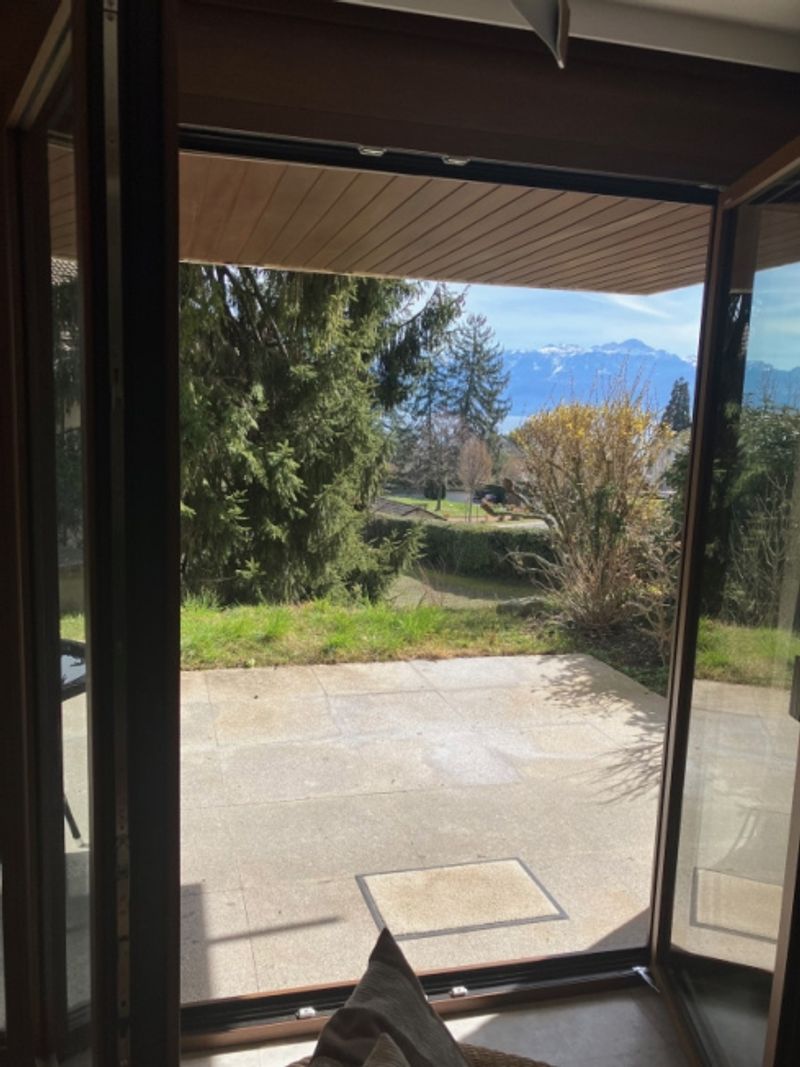 Prächtige möblierte 2-Zimmer-Wohnung mit einer Terrasse von 57 m², zwei Minuten vom See/St-Sulpice VD entfernt - 1