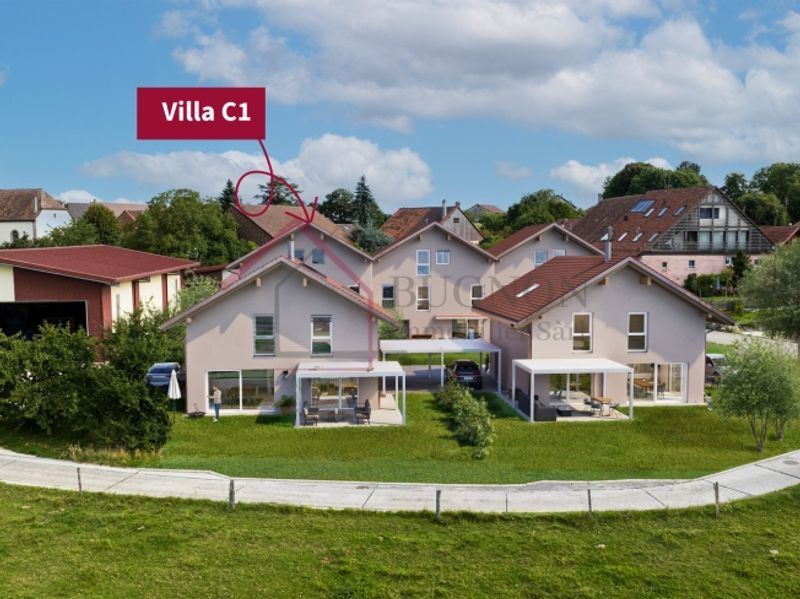LES VILLAS DU GRAND PRÉ

Villa mitoyenne de 4.5 pièces – Lot C1 - 12