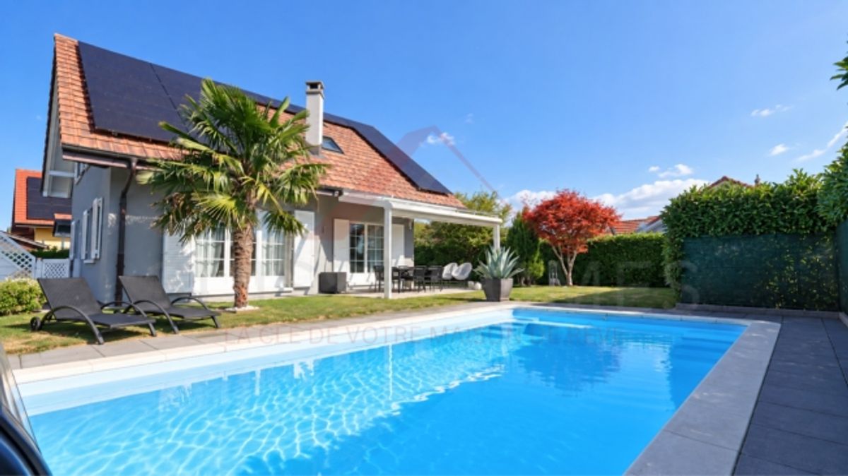 Maison individuelle 5.5 pièces rénovée avec piscine, photovoltaïque et 4 places de parc - 3